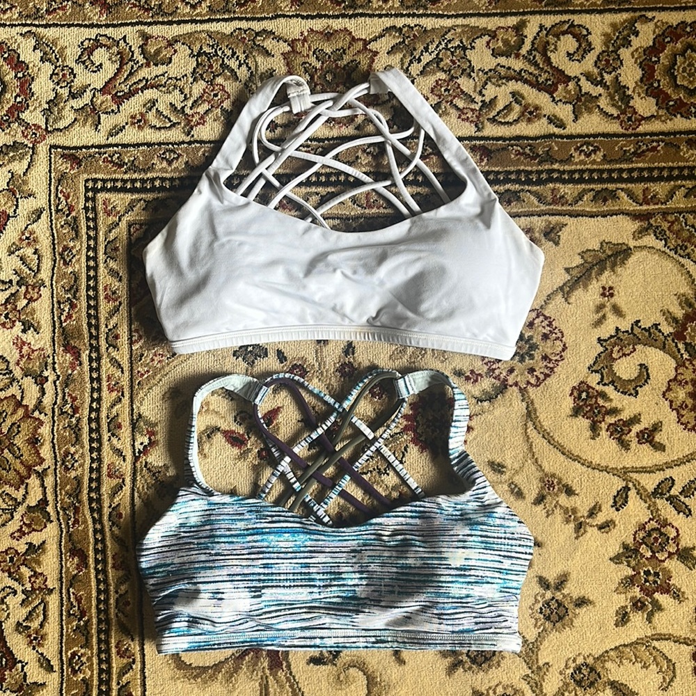 Lot of 2 LuLuLemon sports bras size 8